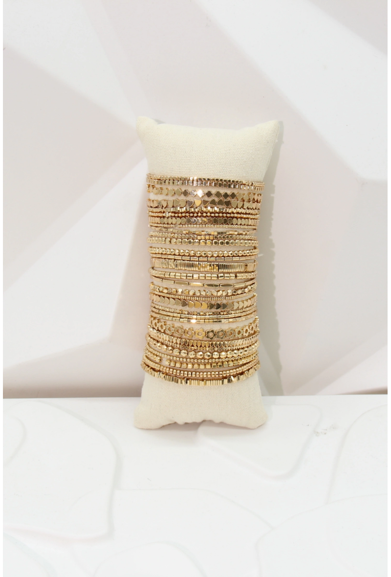 LILOU – Bracelet élastique en acier inoxydable