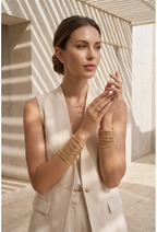 LILOU – Bracelet élastique en acier inoxydable