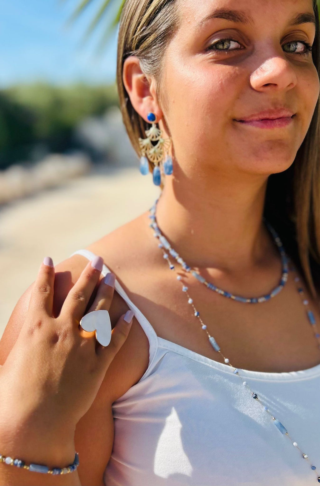 Collier Méril – Pierres Naturelles