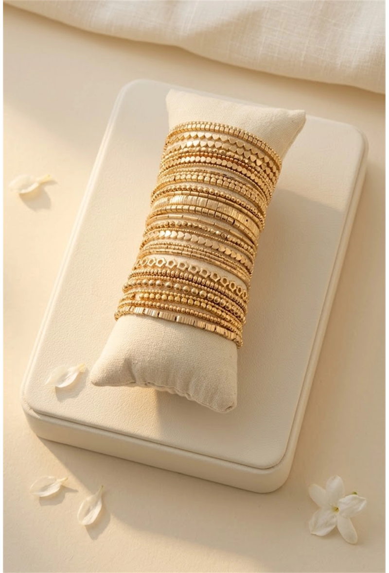 LILOU – Bracelet élastique en acier inoxydable