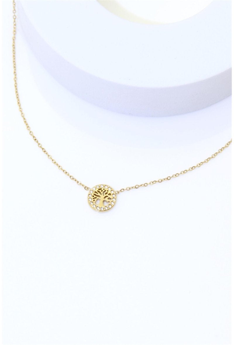 Collier Lindi — Arbre de Vie Doré Minimaliste