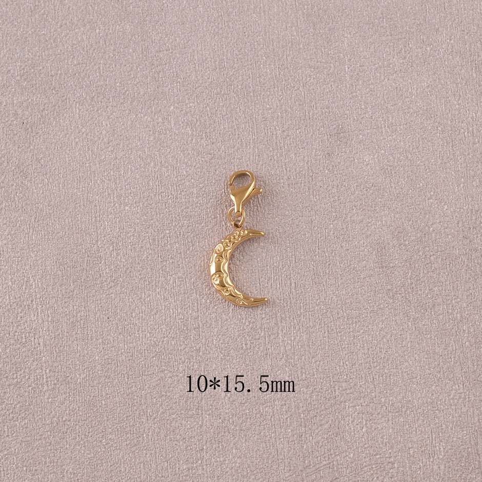 Charmes Acier Inoxydable avec Crochet – Trèfle, Main de Fatma & Plus
