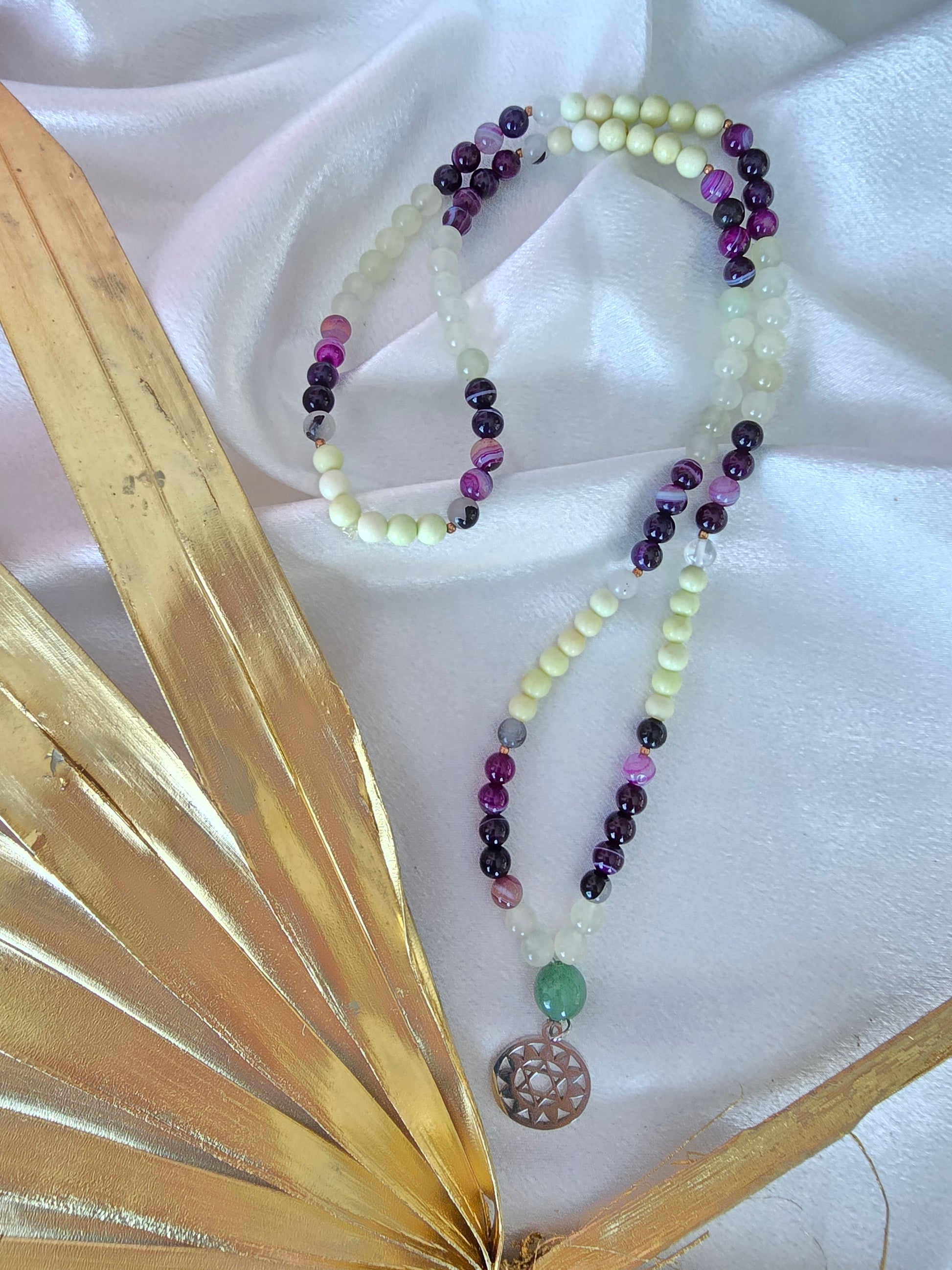 Mala 108 Perles Pierres Naturelles | Or et Âme Bijoux