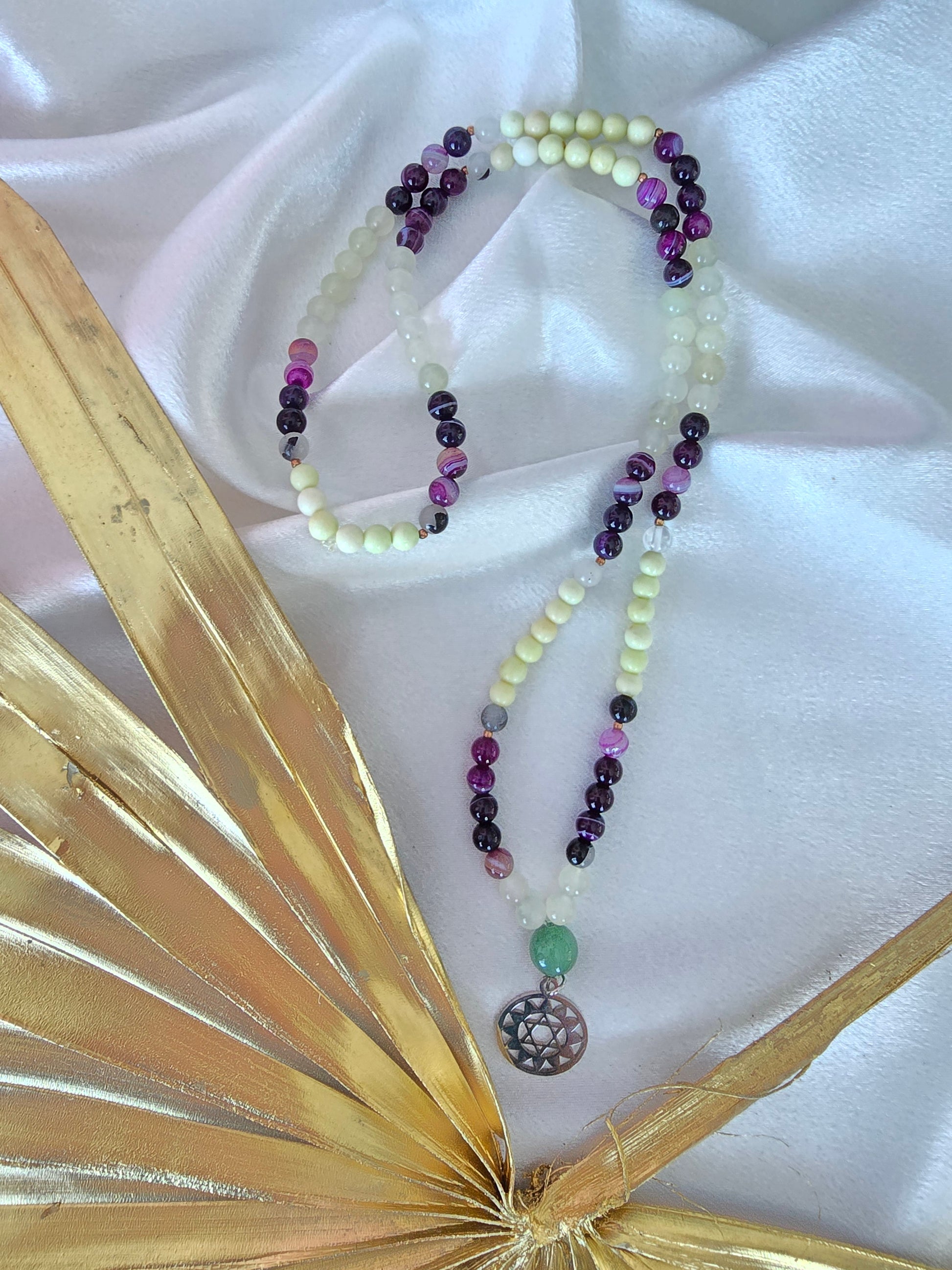 Mala 108 Perles Pierres Naturelles | Or et Âme Bijoux