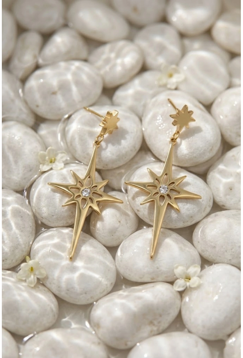 QUINN – Boucles d’oreilles étoiles