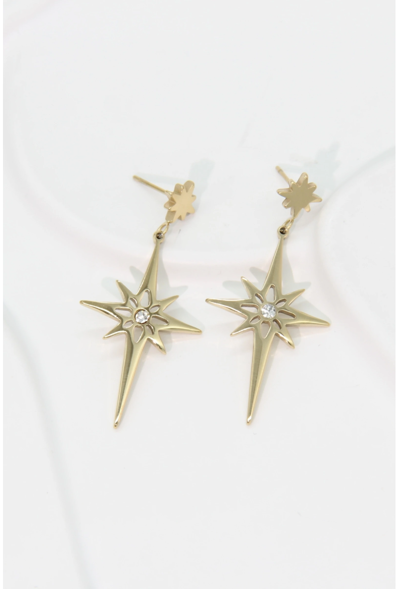 QUINN – Boucles d’oreilles étoiles