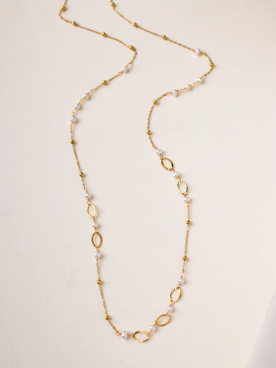 Collier SHANA - Turquoise Africaine ou Perle d'Eau Douce - Sérénité & Élégance