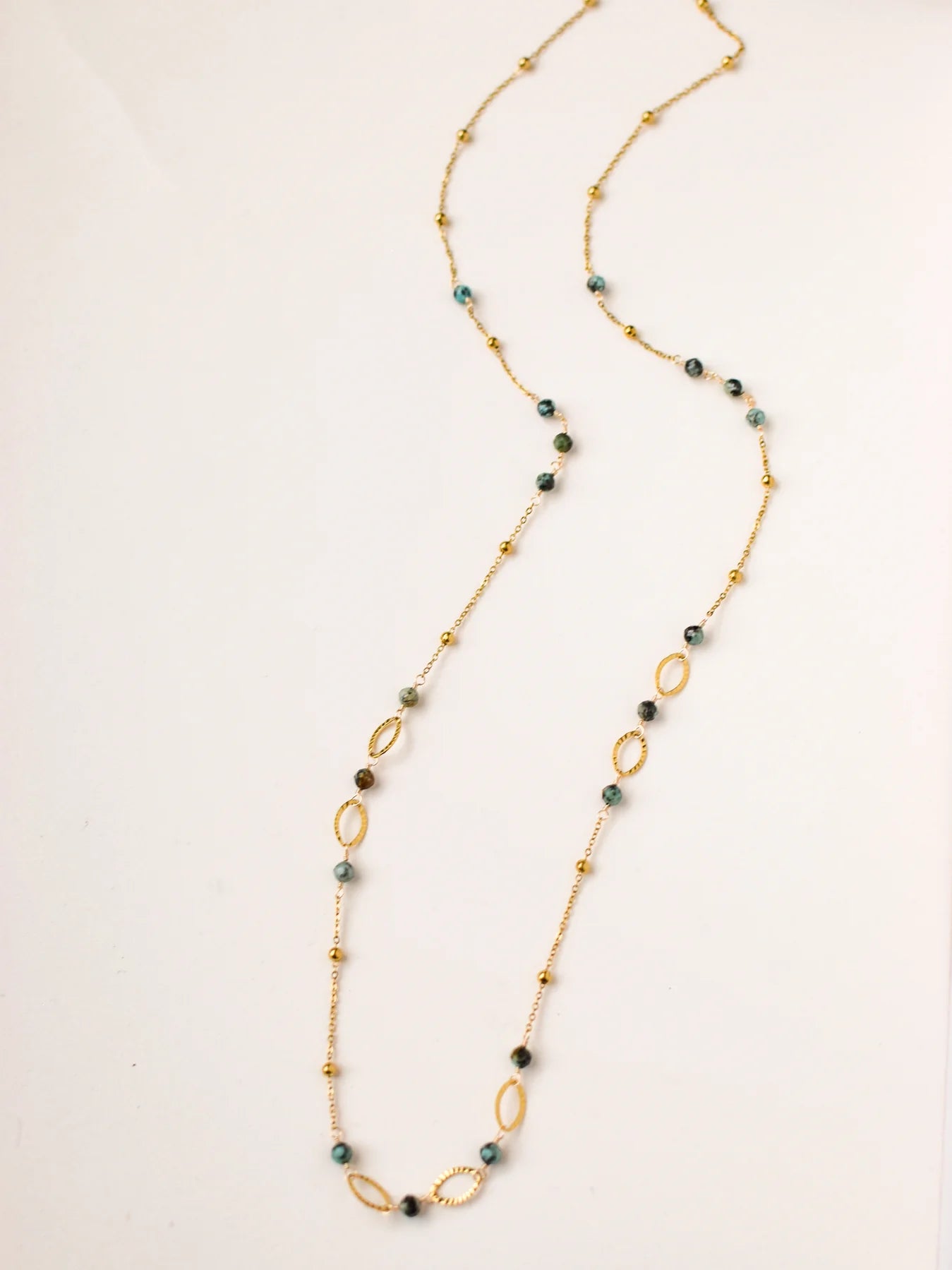 Collier SHANA - Turquoise Africaine ou Perle d'Eau Douce - Sérénité & Élégance