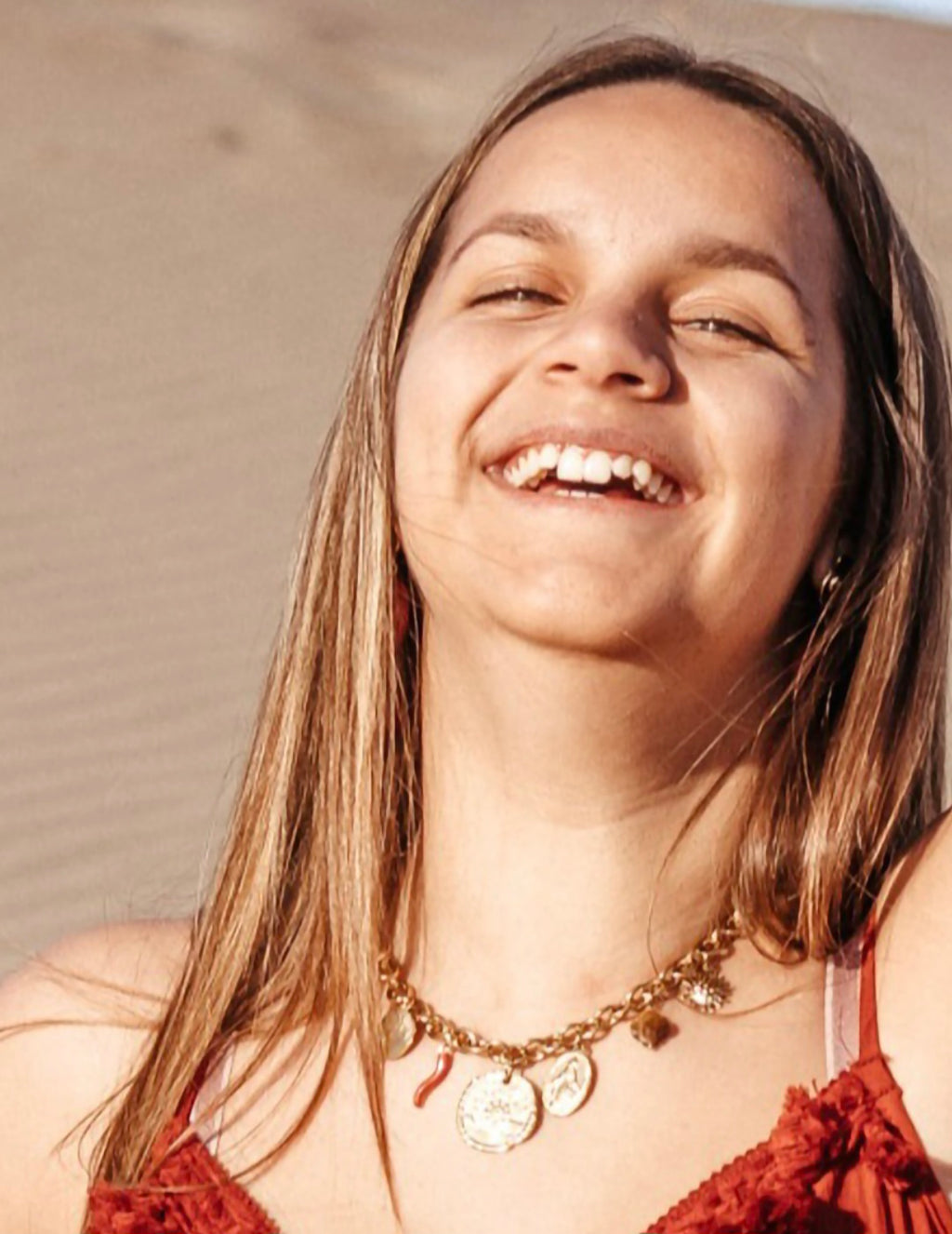 Collier Lizi 7 Pendentifs Grosse Chaîne Acier | Or et Ame Bijoux