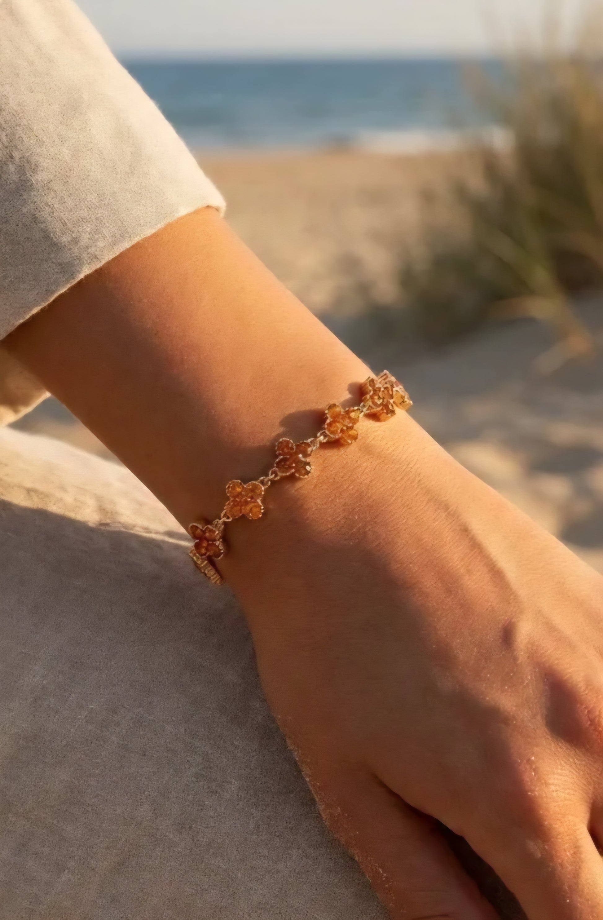 Bracelet  PALAS Trèfle Porte-Bonheur - Acier Inoxydable & Cristaux