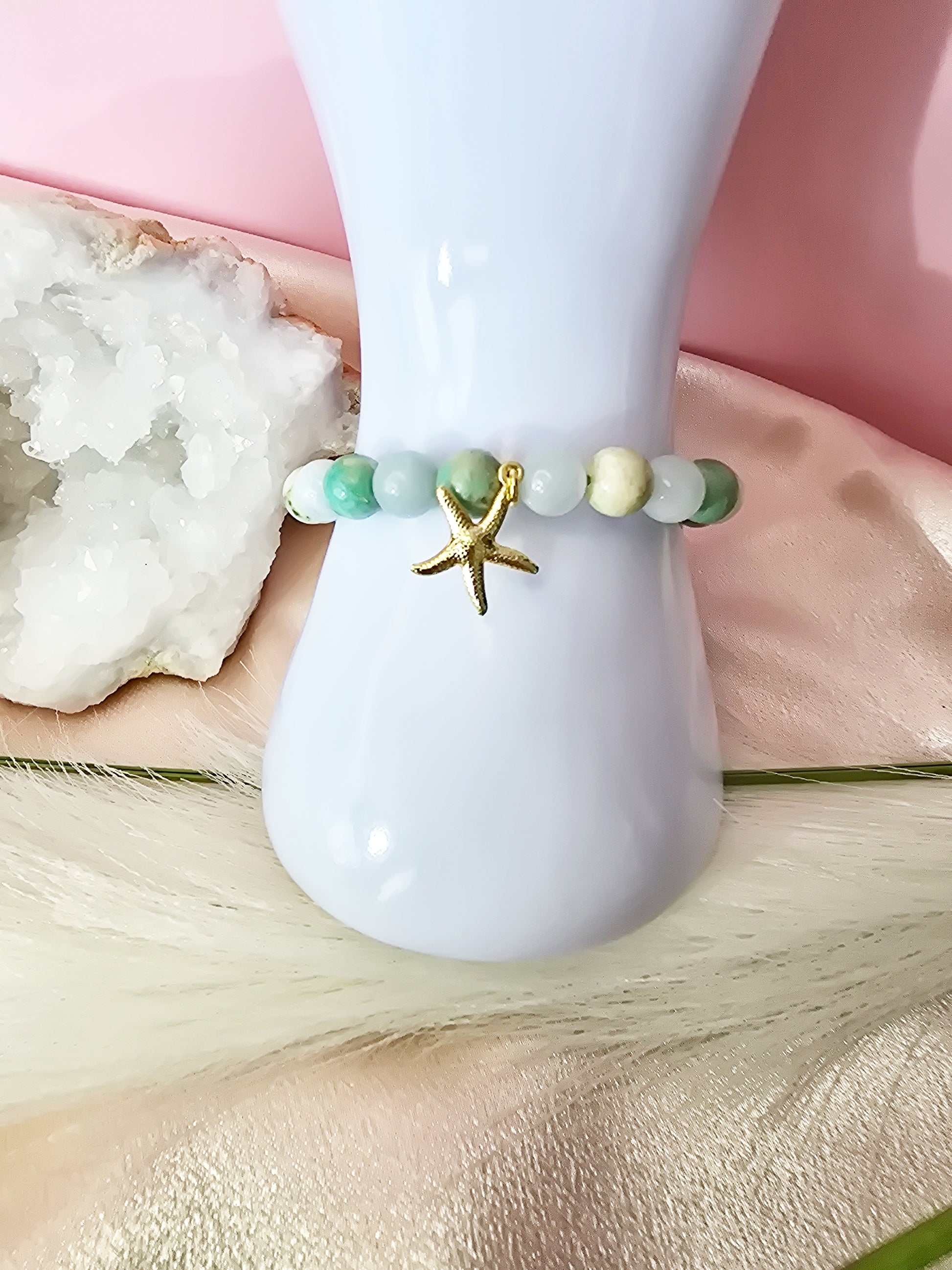 Souffle d'azur : Aigue-marine et turquoize