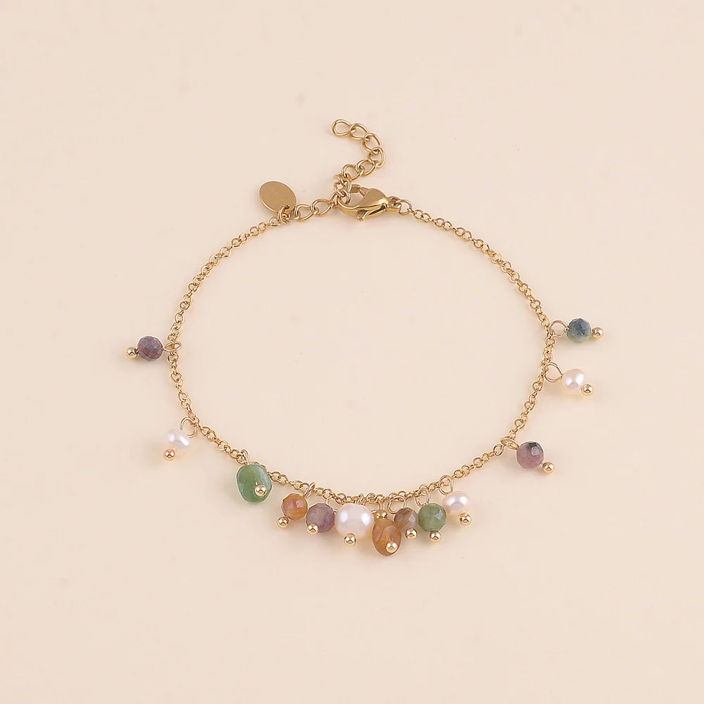 Bracelet Elise – Pierres Naturelles & Perles d'Eau Douce