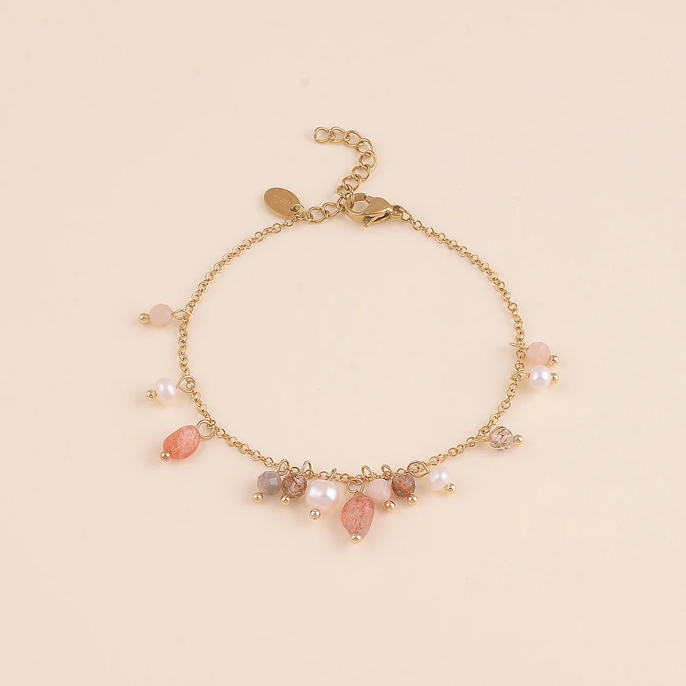 Bracelet Elise – Pierres Naturelles & Perles d'Eau Douce