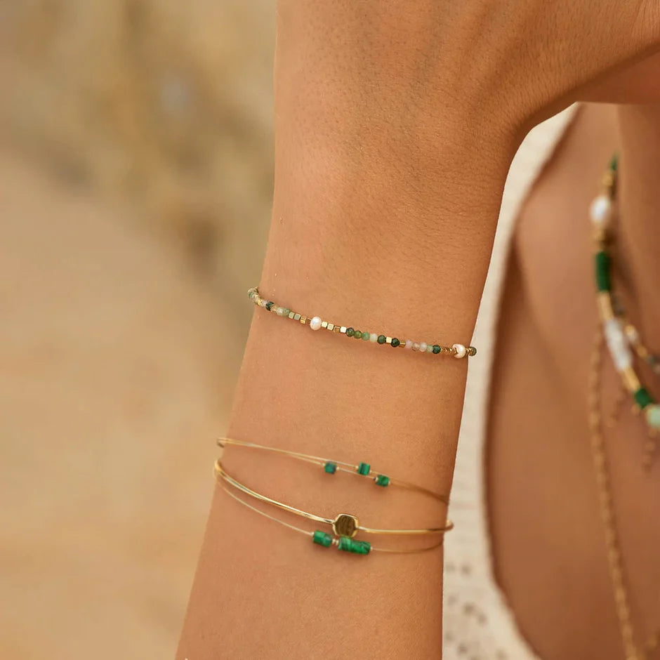 Bracelet Galice 1 – Pierres Naturelles & Perles d'Eau Douce