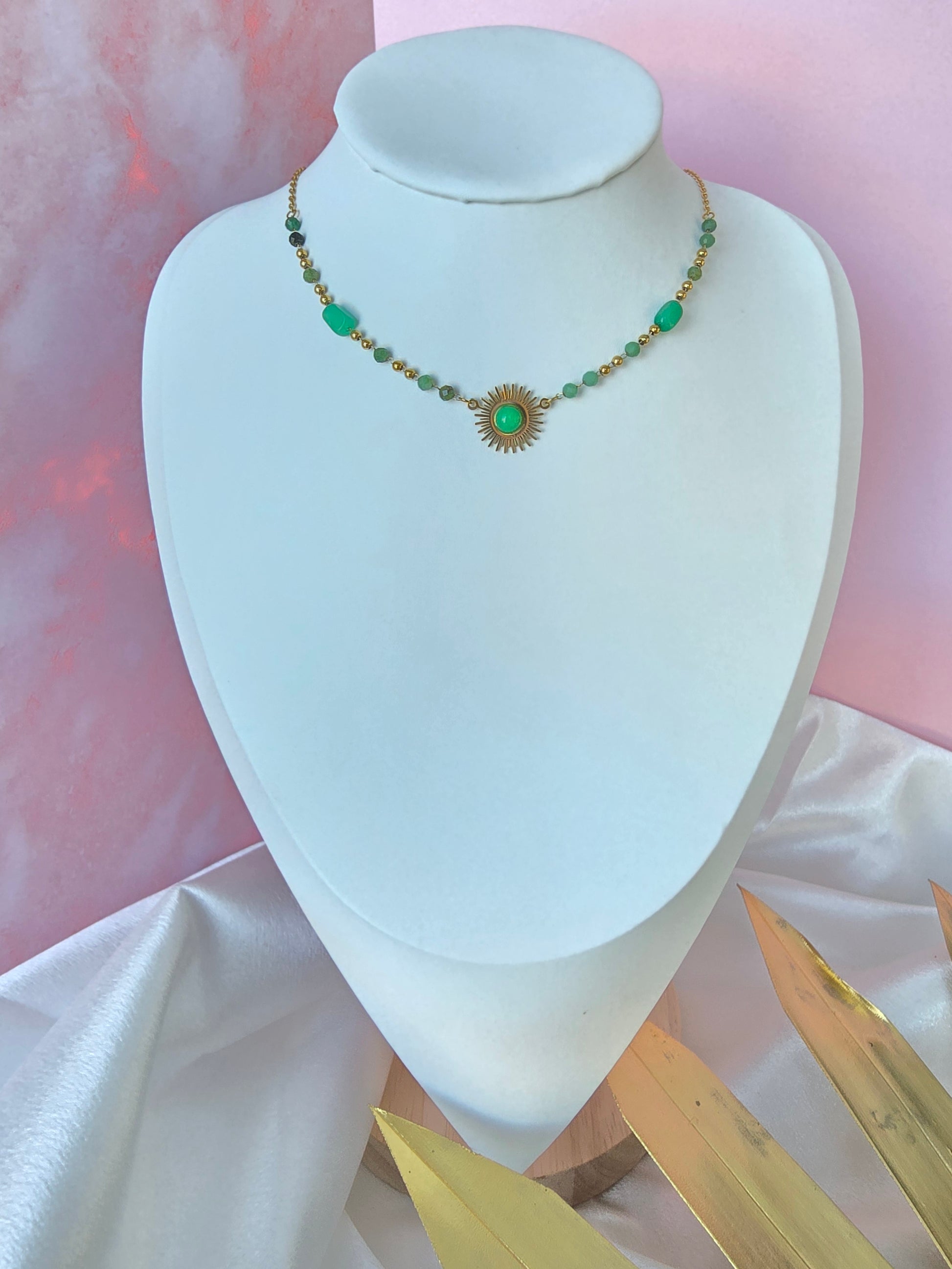 Collier Laziza vert