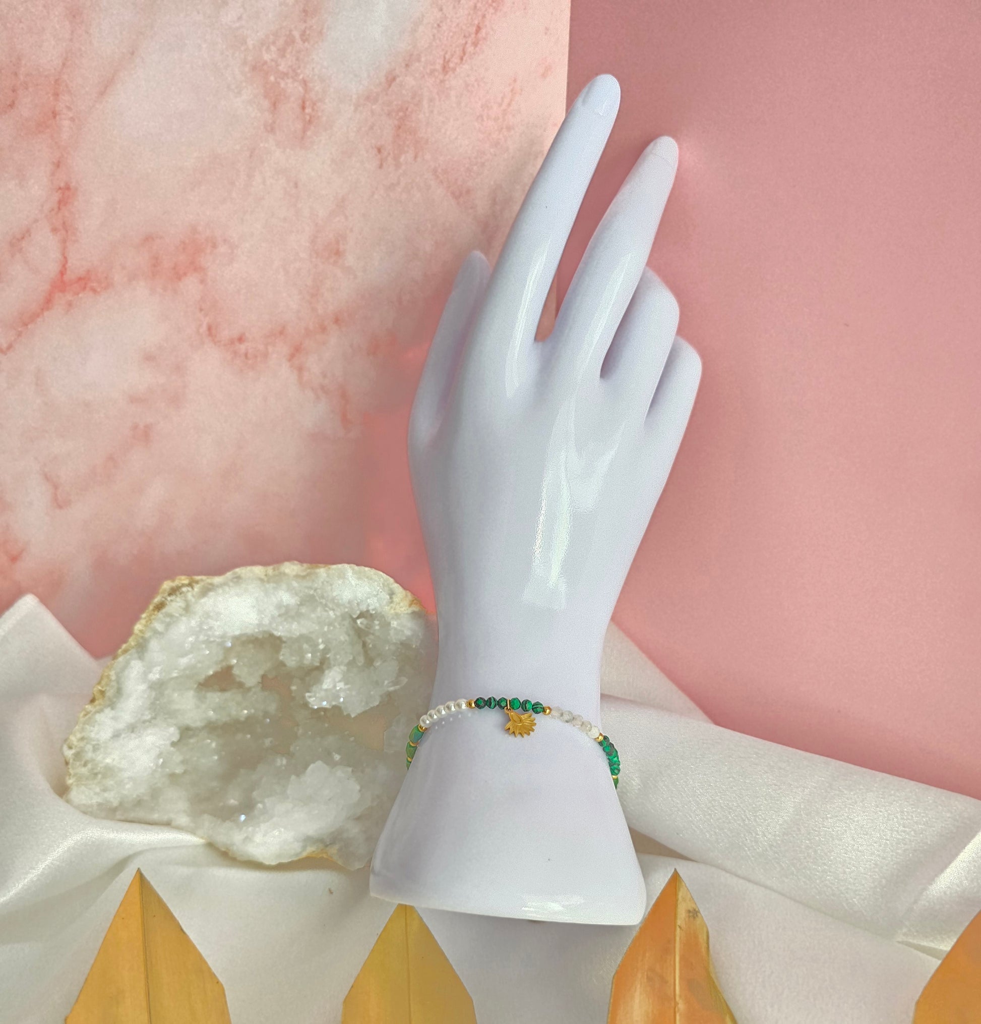 Bracelet Iria en Malachite