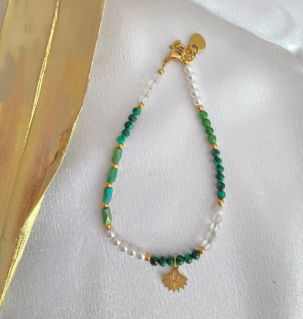 Bracelet Iria en Malachite
