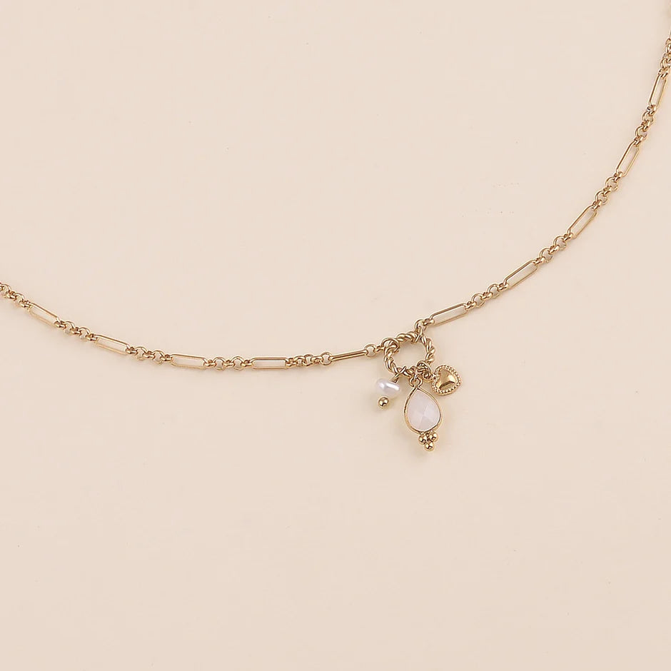 Collier Kali – Collier Y Pierre Naturelle & Cœur