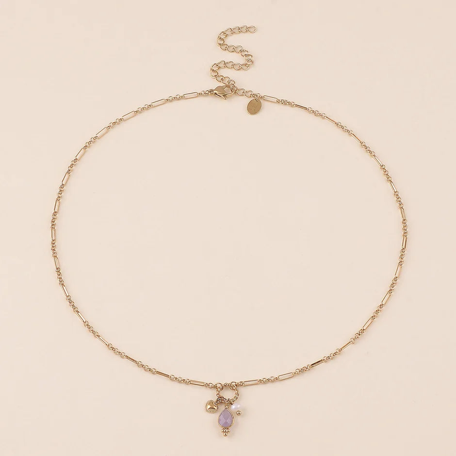 Collier Kali – Collier Y Pierre Naturelle & Cœur