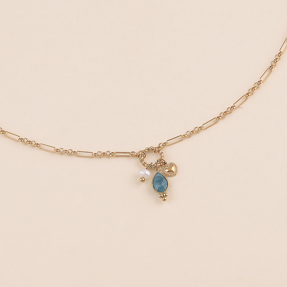 Collier Kali – Collier Y Pierre Naturelle & Cœur