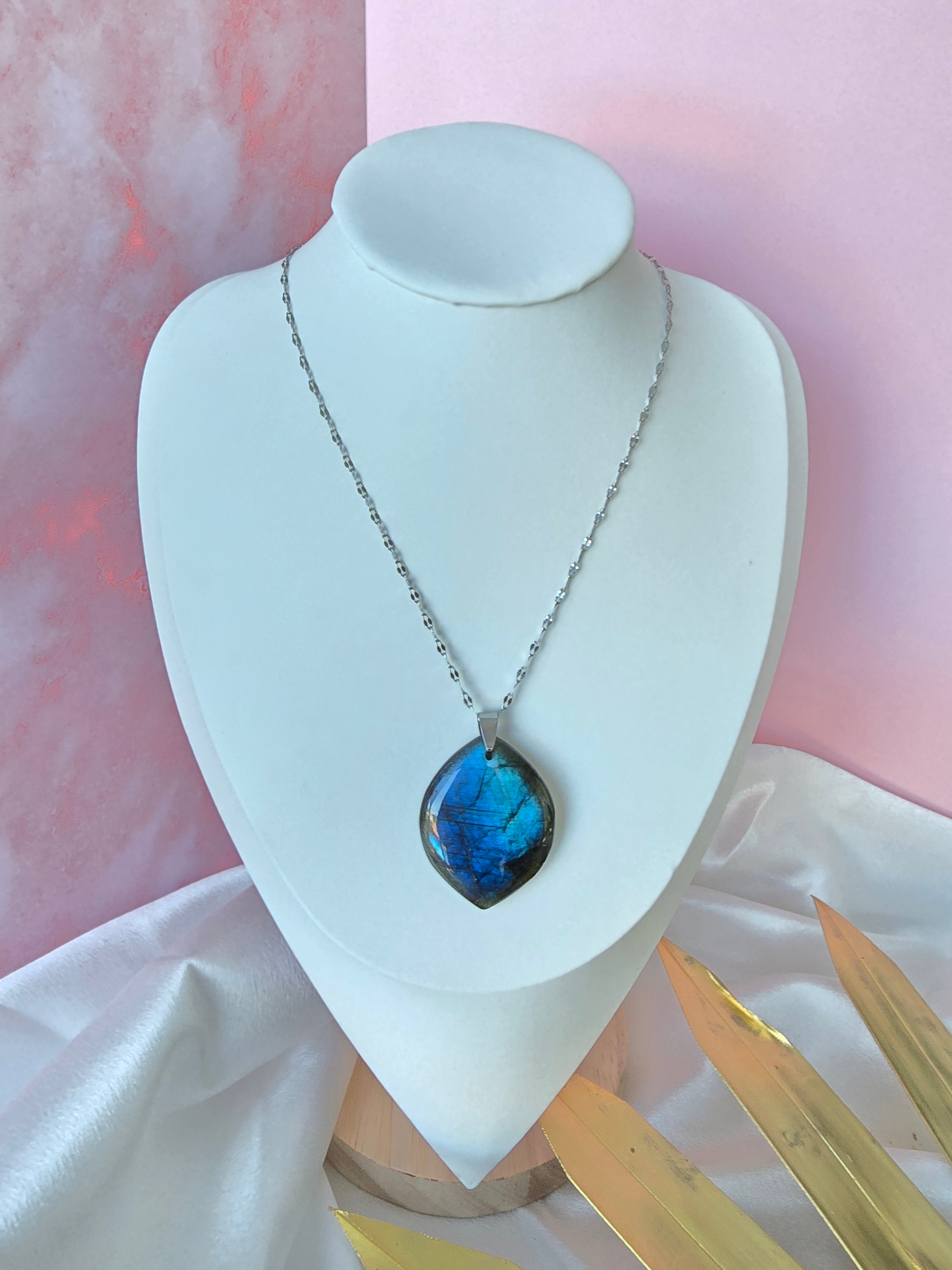 Collier Labra / Labradorite AA Pierre Naturelle | Or et Ame Bijoux