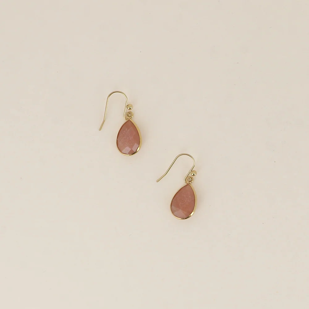 Boucles d’oreilles NOÉLYS – Gouttes en pierres naturelles
