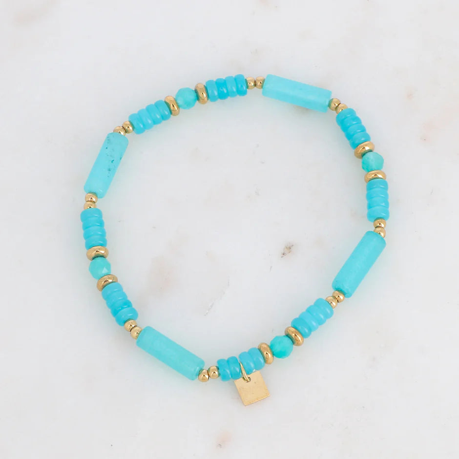 Bracelet Méril – Pierres Naturelles Bleues