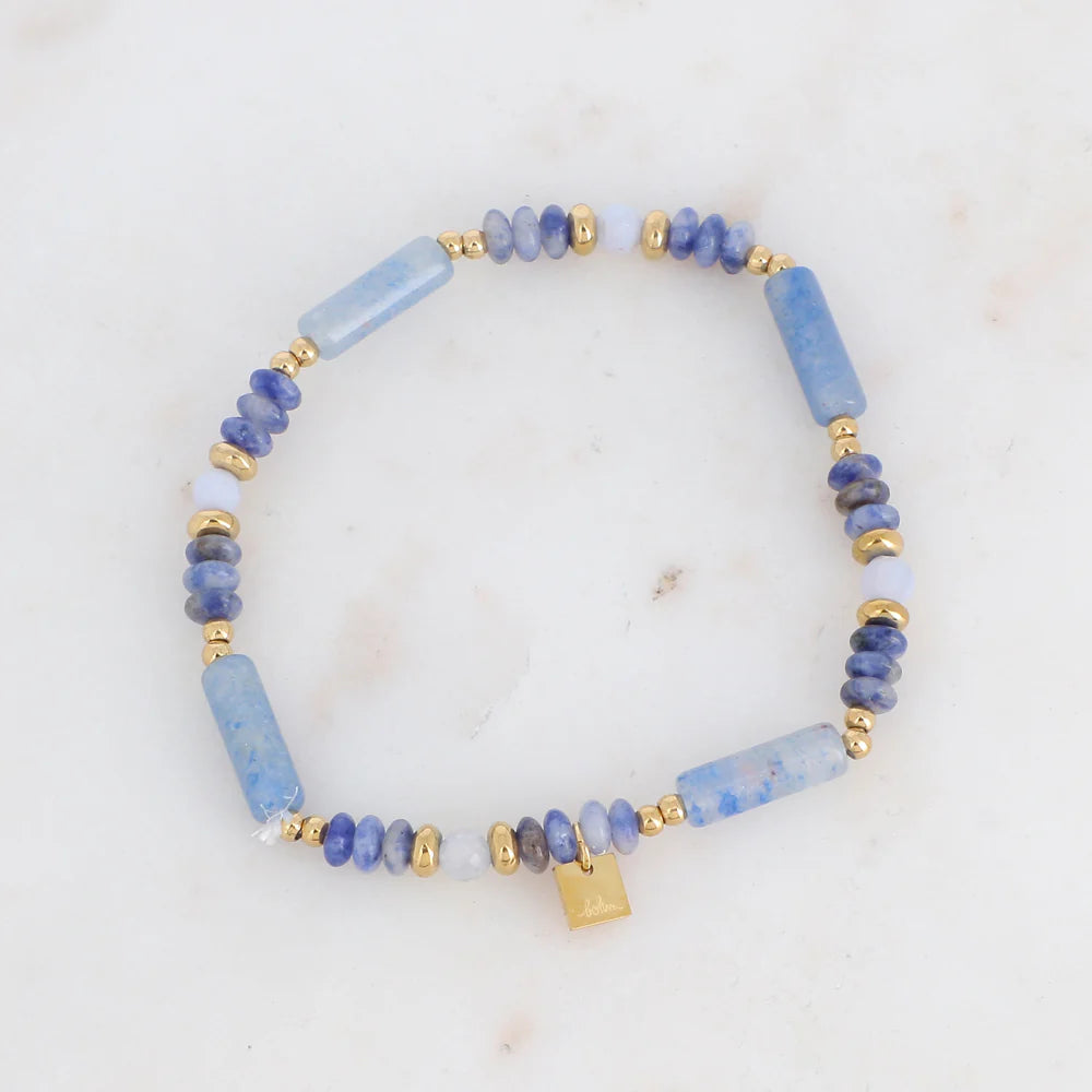 Bracelet Méril – Pierres Naturelles Bleues