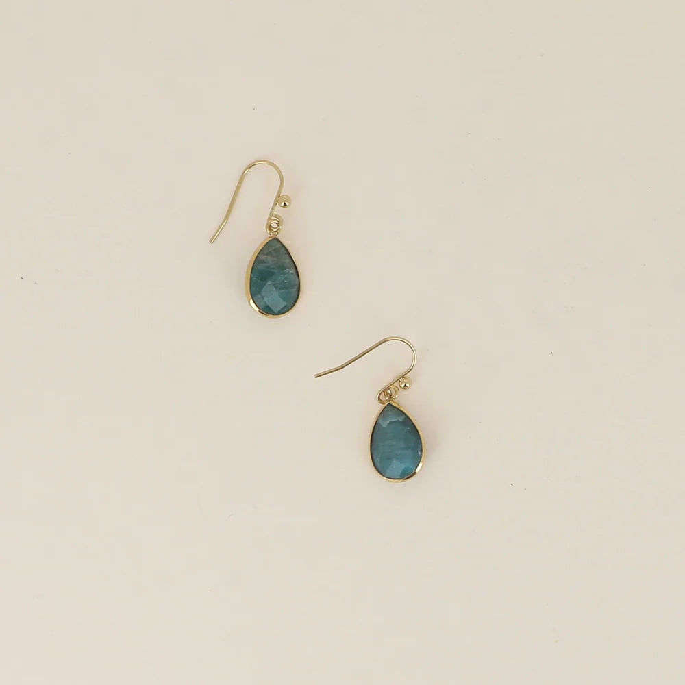 Boucles d’oreilles NOÉLYS – Gouttes en pierres naturelles