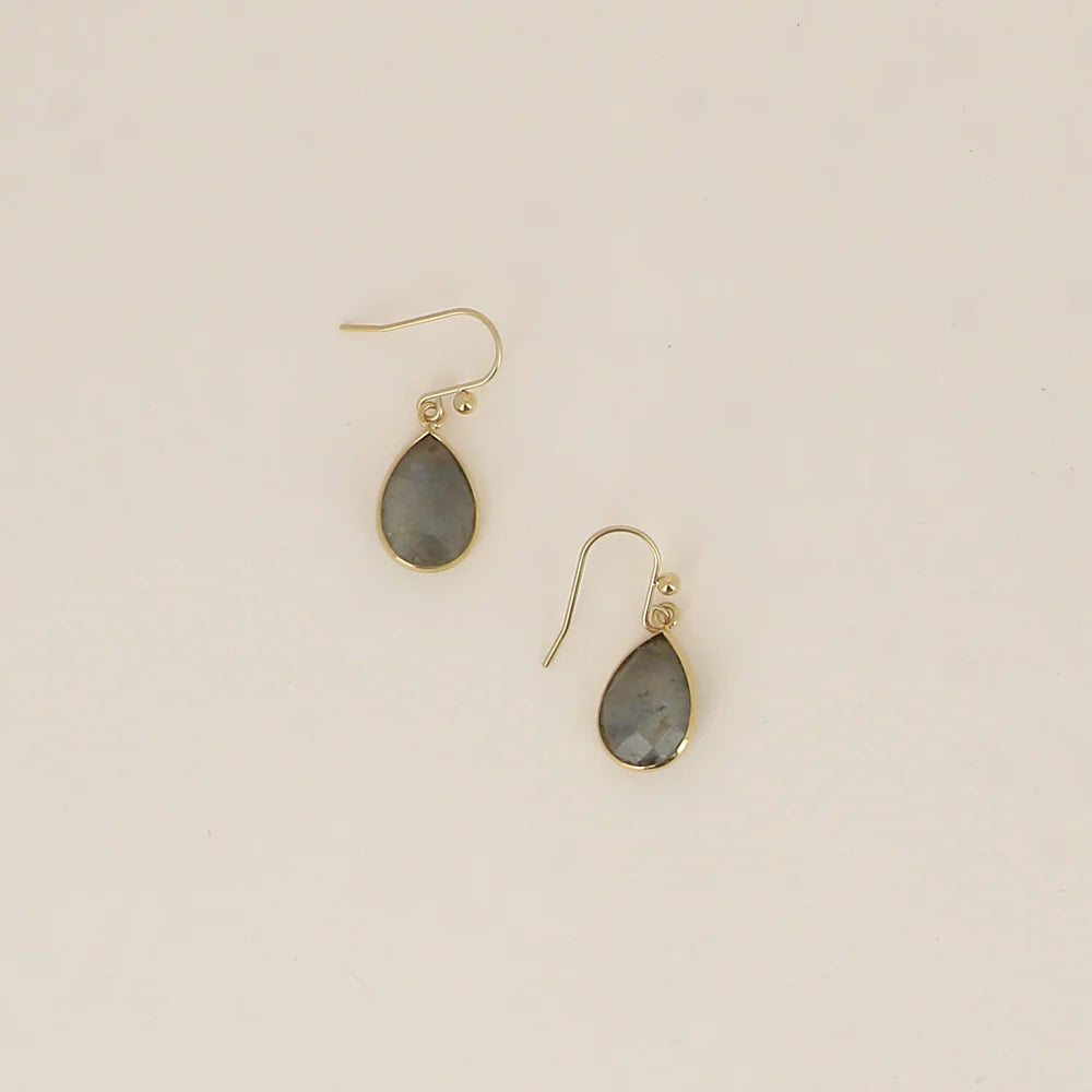 Boucles d’oreilles NOÉLYS – Gouttes en pierres naturelles