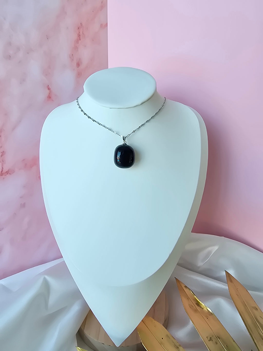 Colier Obsidienne noire