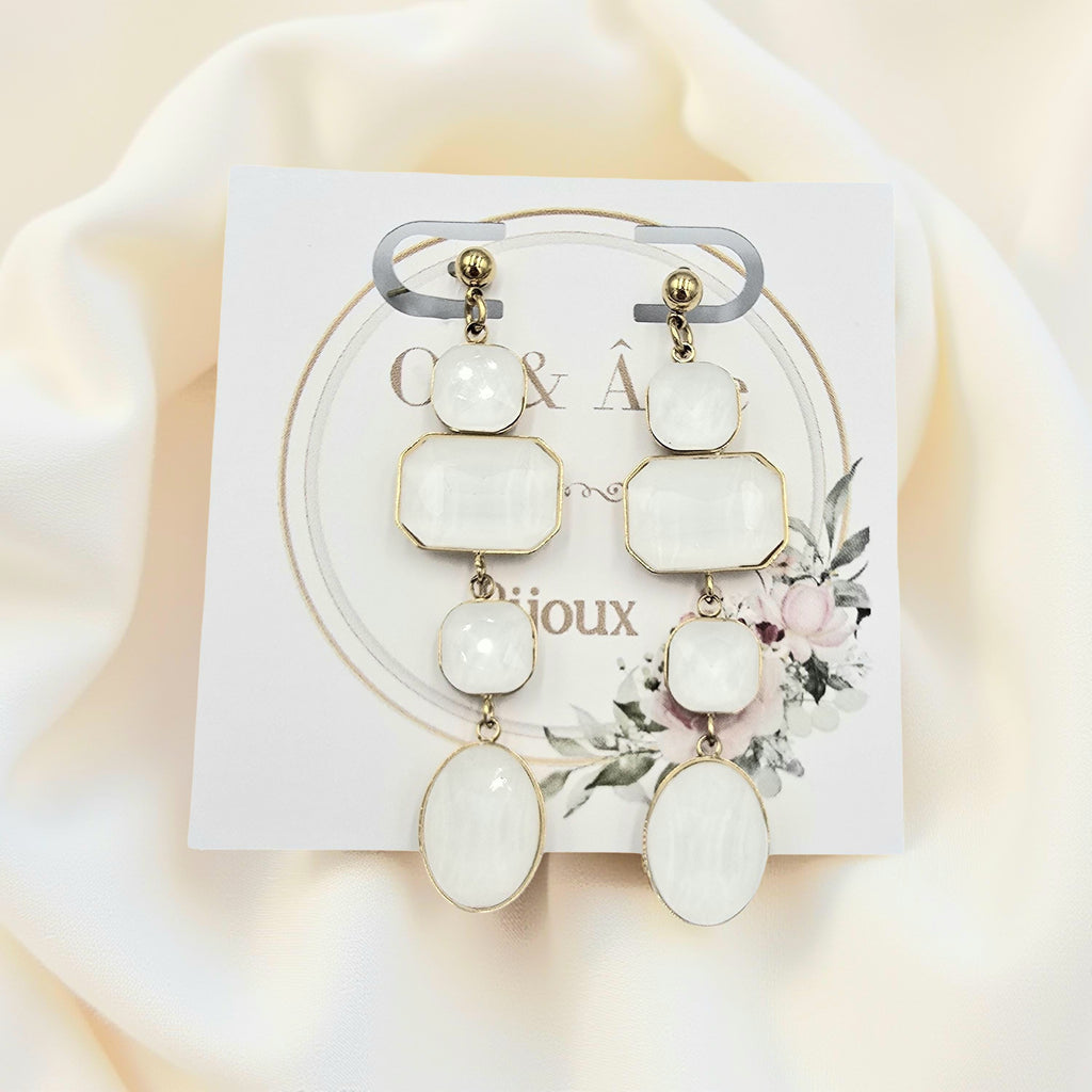 Boucles d'Oreilles Cassy - Élégance Or et Âme-Bijoux