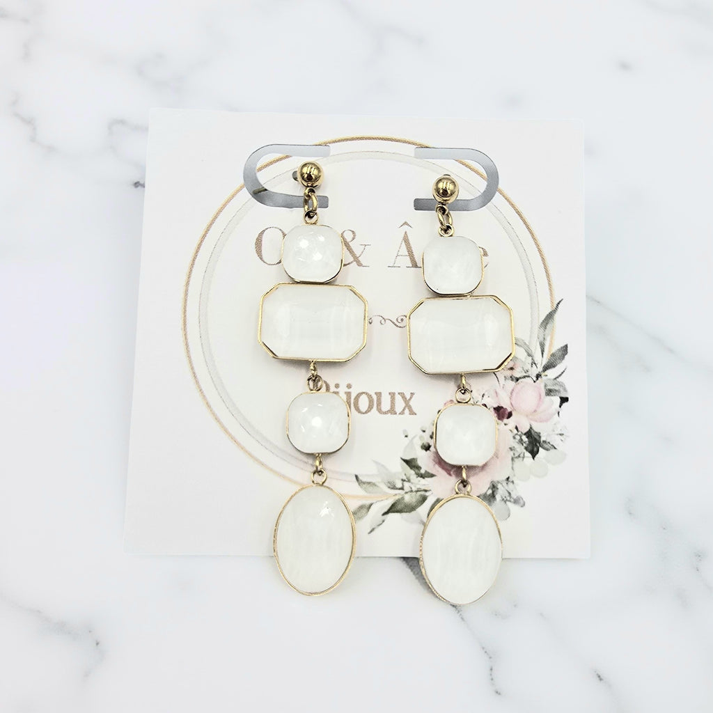 Boucles d'Oreilles Cassy - Élégance Or et Âme-Bijoux