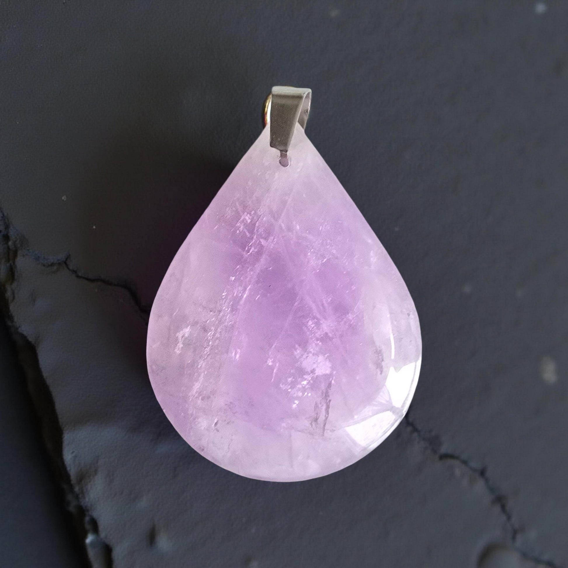 Pendentif Améthyste Qualité Extra - Forme Goutte ou Rectangulaire - Lithothérapie