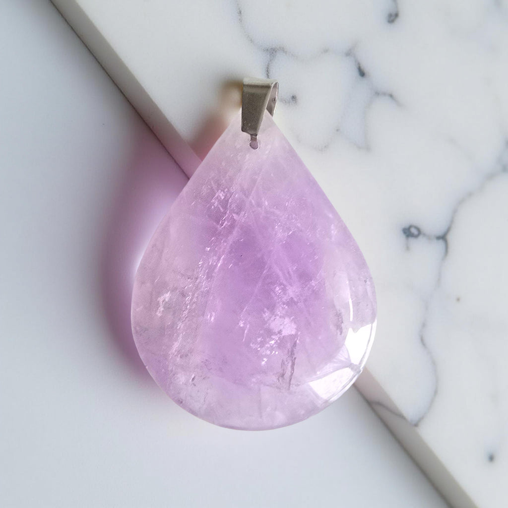 Pendentif Améthyste Qualité Extra - Forme Goutte ou Rectangulaire - Lithothérapie