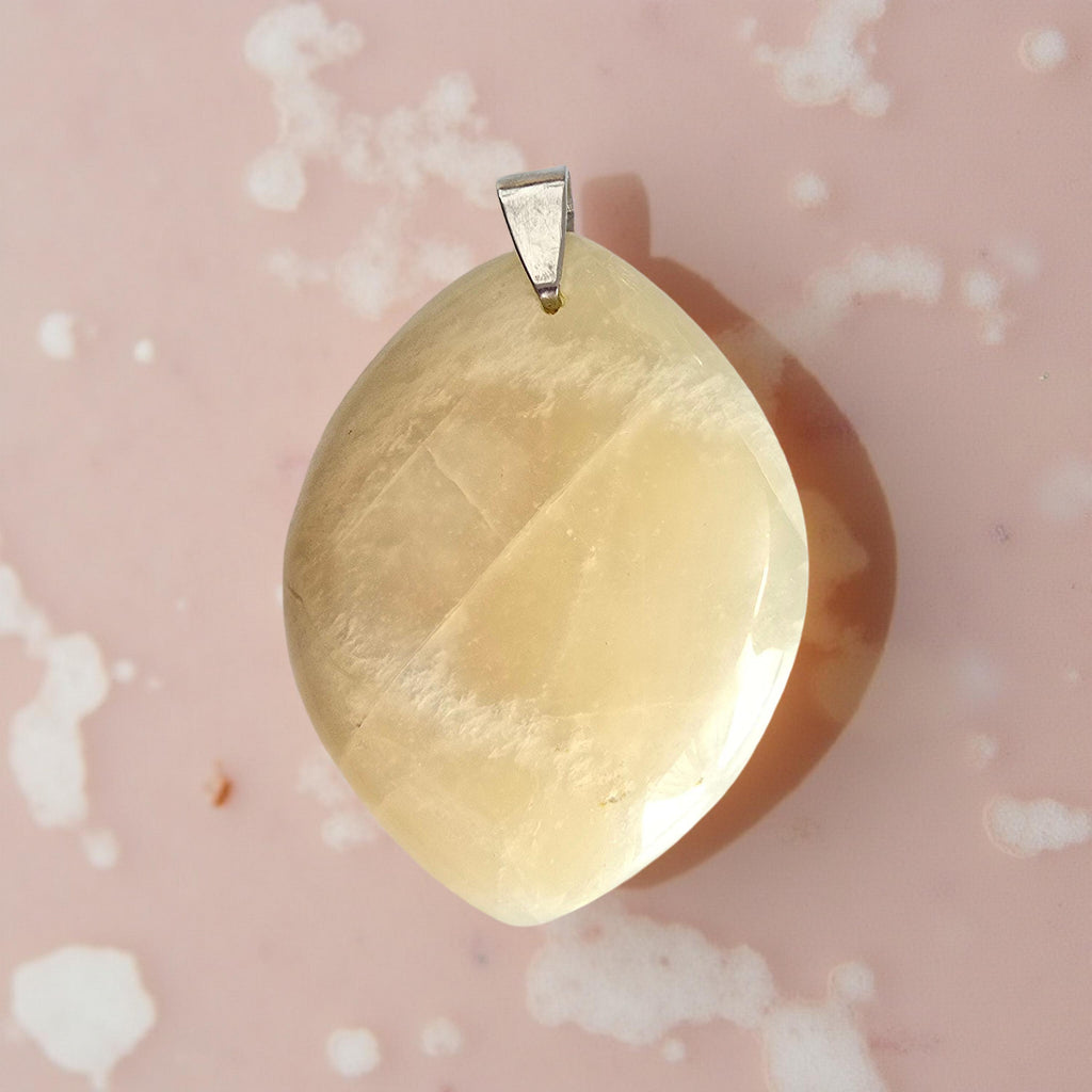 Pendentif Goutte Pierre de Lune - Intuition & Féminité Sacrée