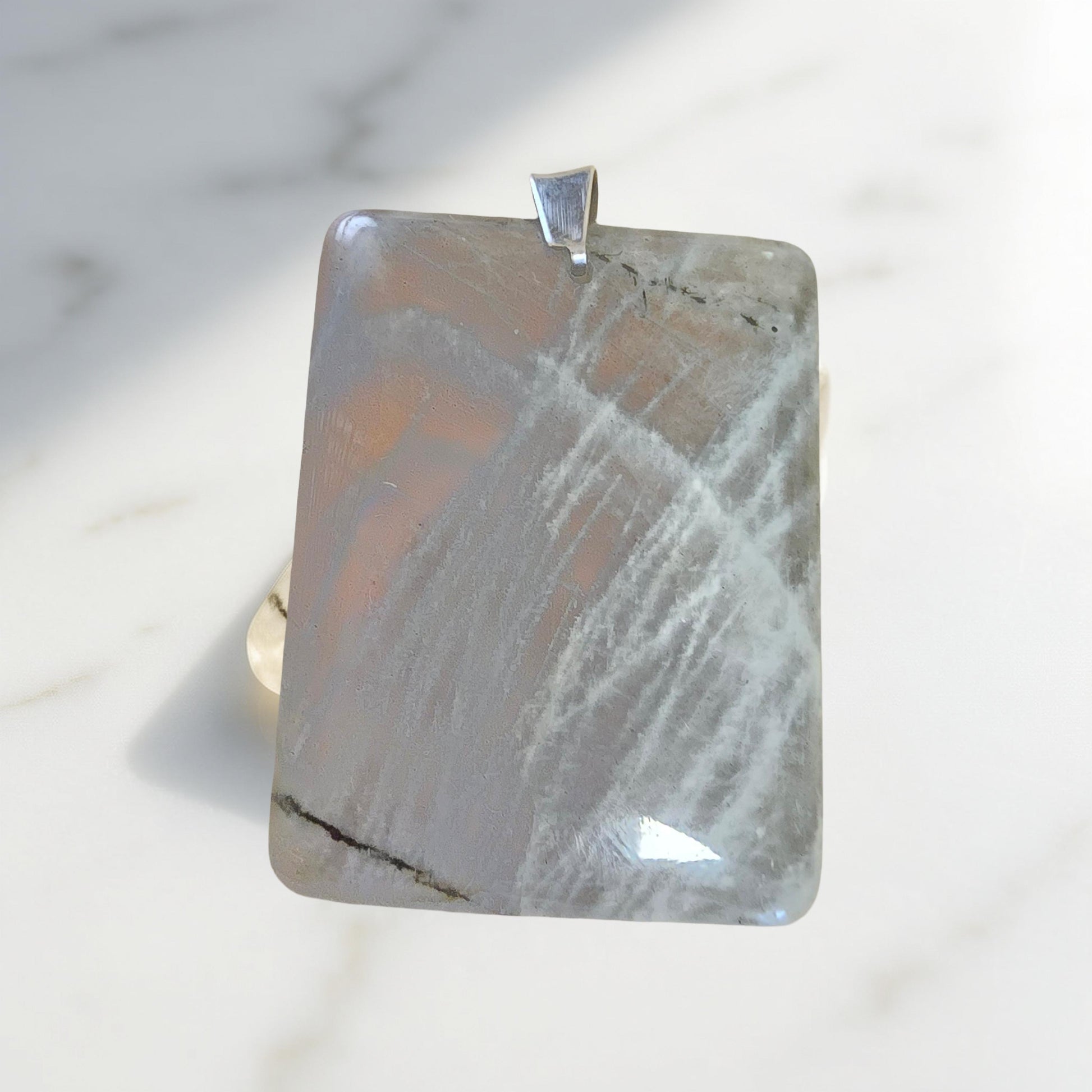 Collier Labradorite violette AAA Pierre Naturelle | Or et Ame Bijoux