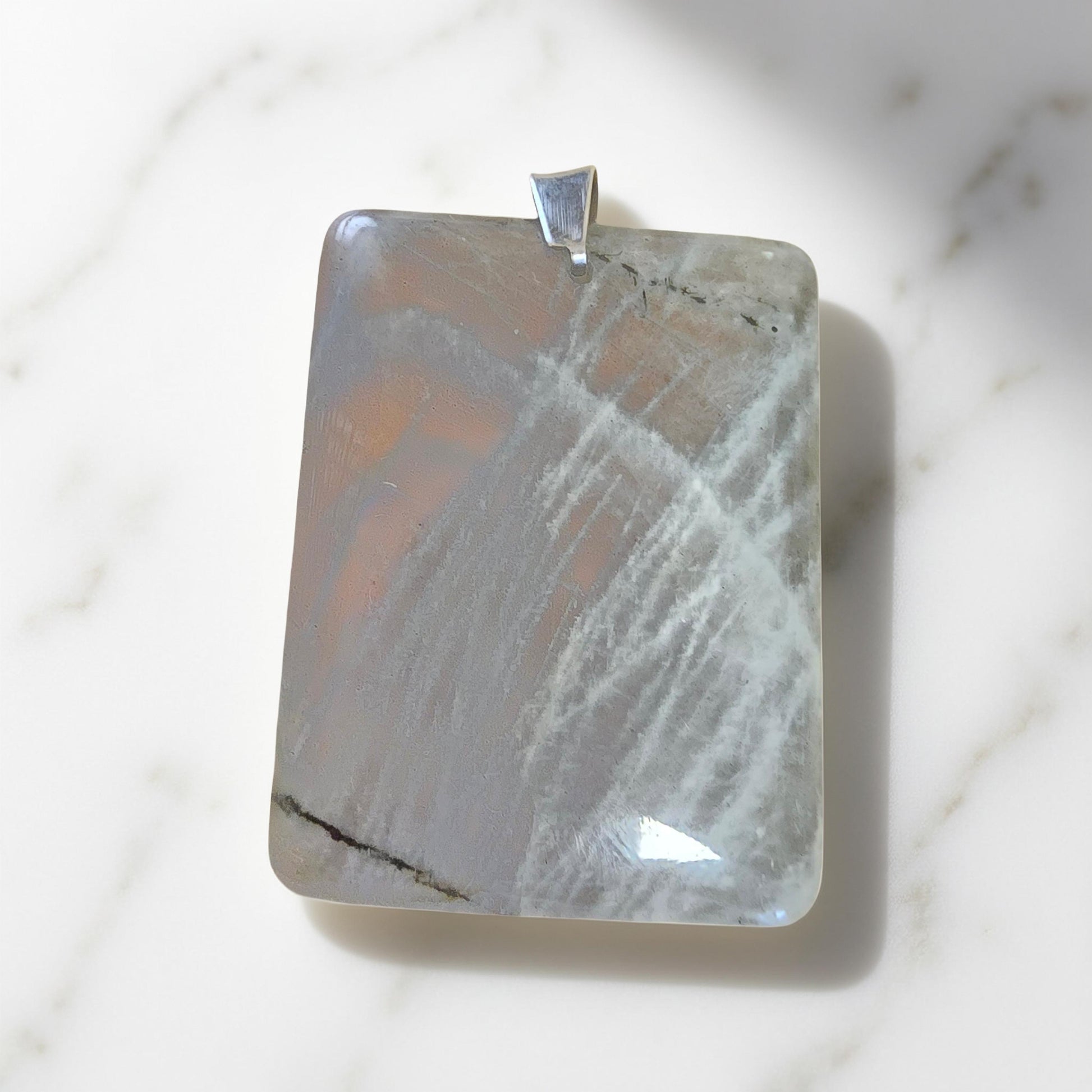 Collier Labradorite violette AAA Pierre Naturelle | Or et Ame Bijoux