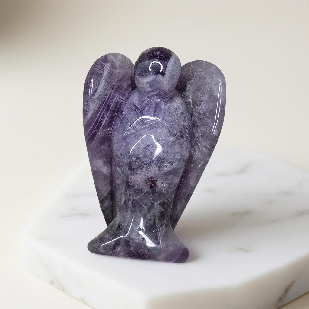 Statuette Ange 5cm en Améthyste - Protection & Spiritualité