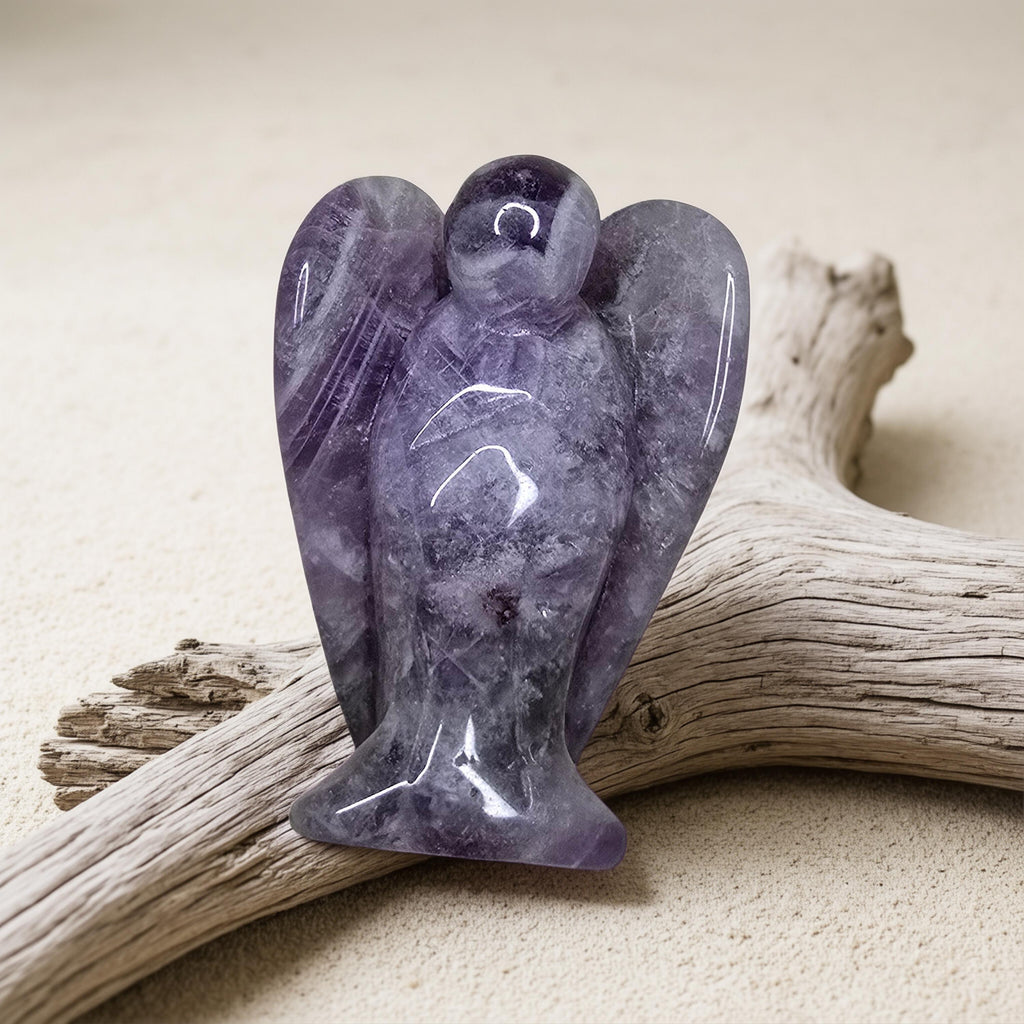 Statuette Ange 5cm en Améthyste - Protection & Spiritualité