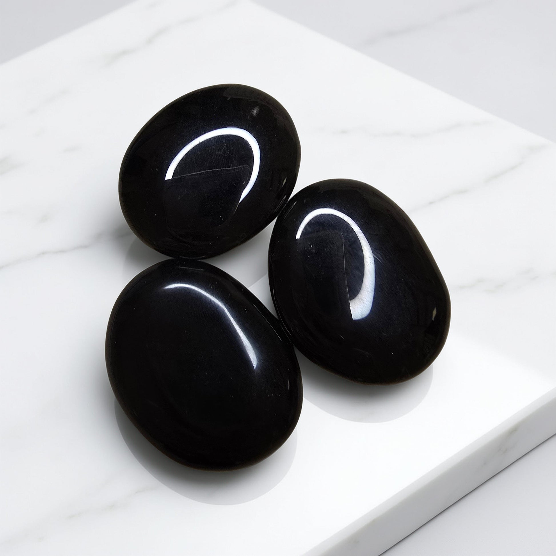 Galet Obsidienne Noire - Pierre de Protection Puissante | Lithothérapie