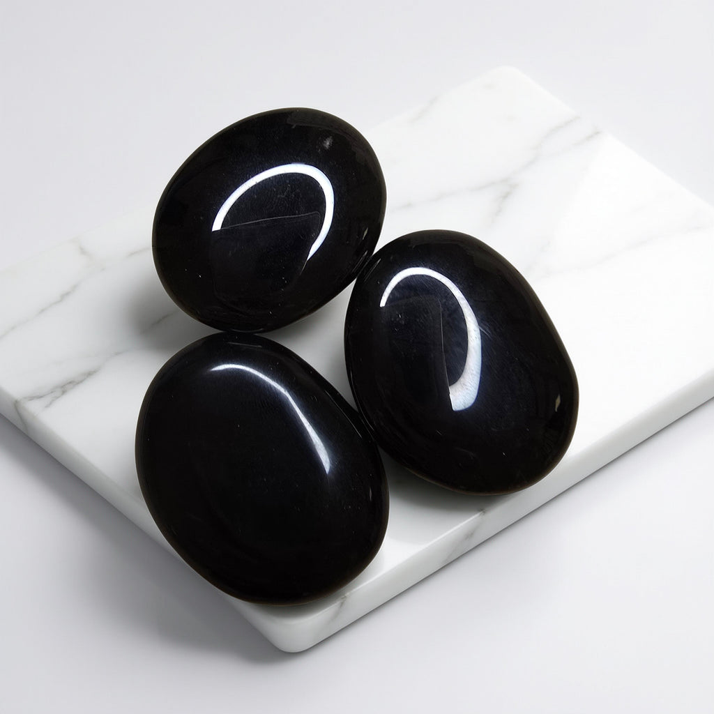 Galet Obsidienne Noire - Pierre de Protection Puissante | Lithothérapie