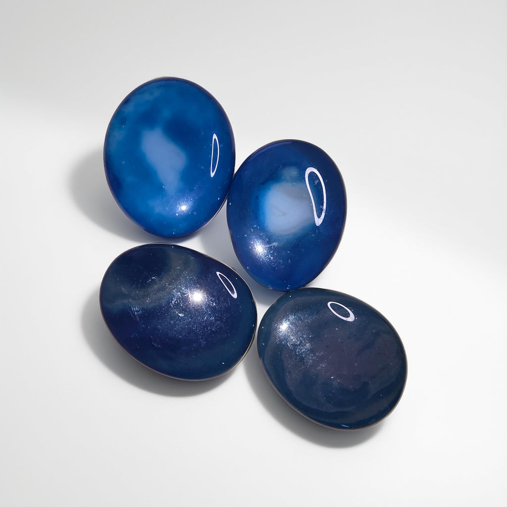 Galet Agate Bleue | Apaisement & Communication