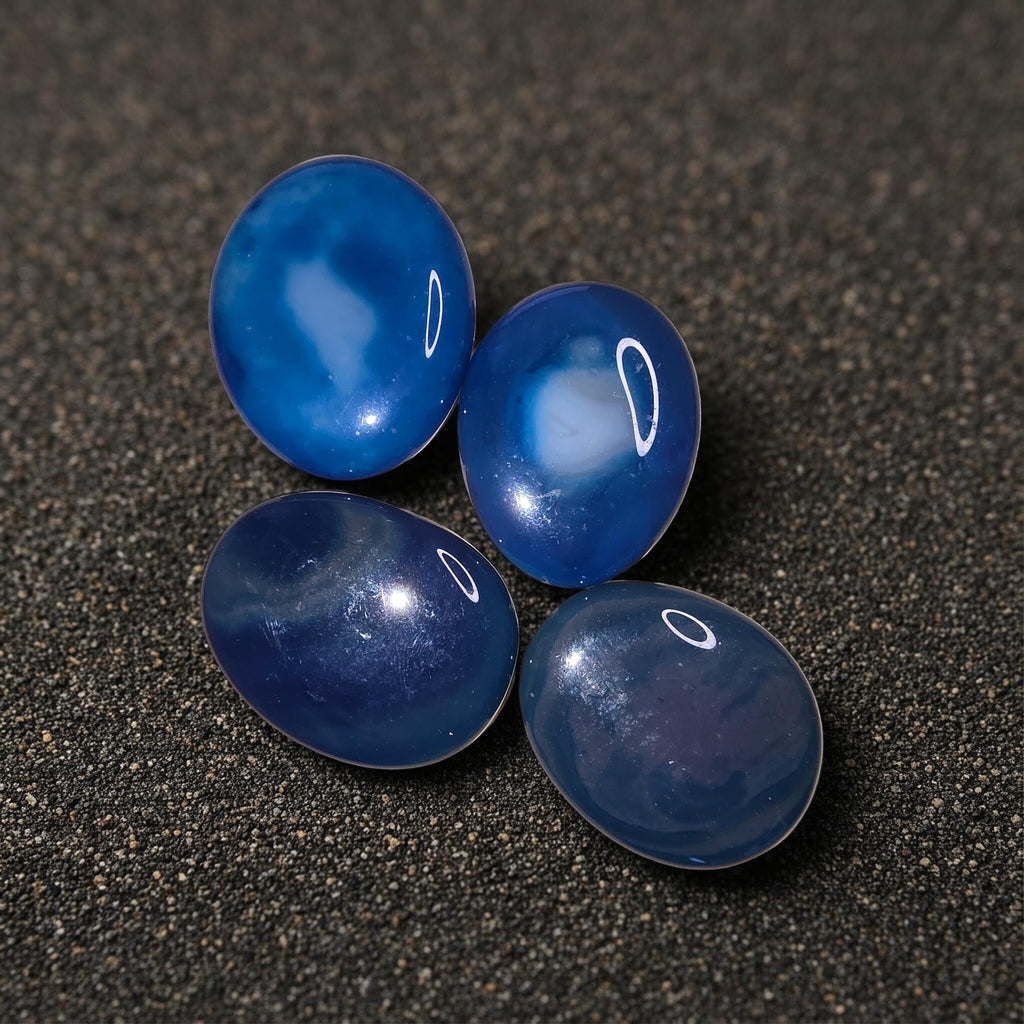 Galet Agate Bleue | Apaisement & Communication