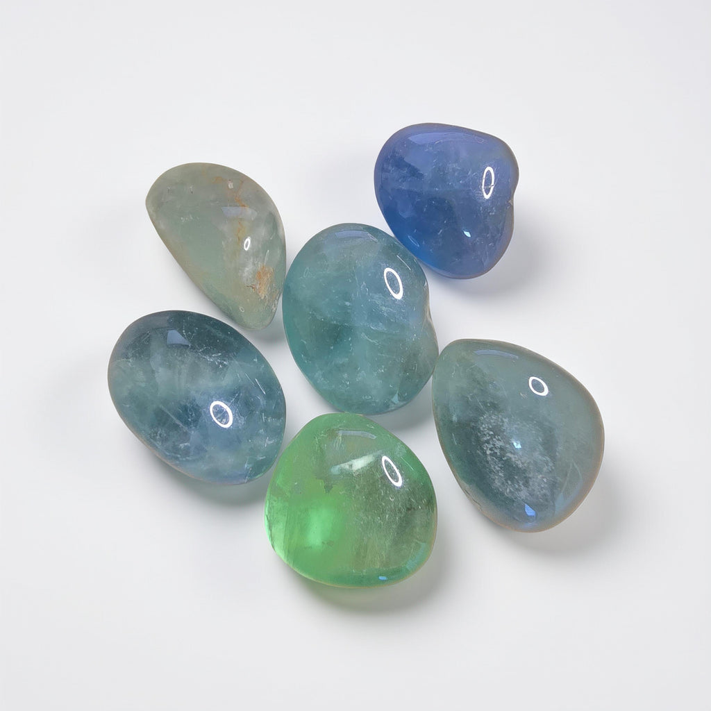 Pierre Roulée Fluorine Bleu-Verte | Concentration & Clarté Mentale