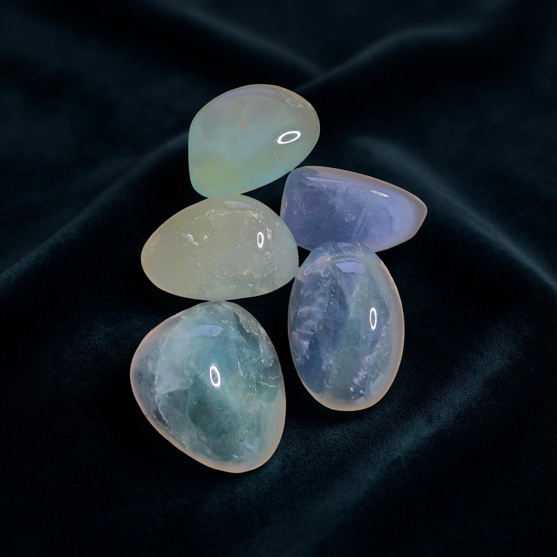 Pierre Roulée Fluorine Bleu-Verte | Concentration & Clarté Mentale