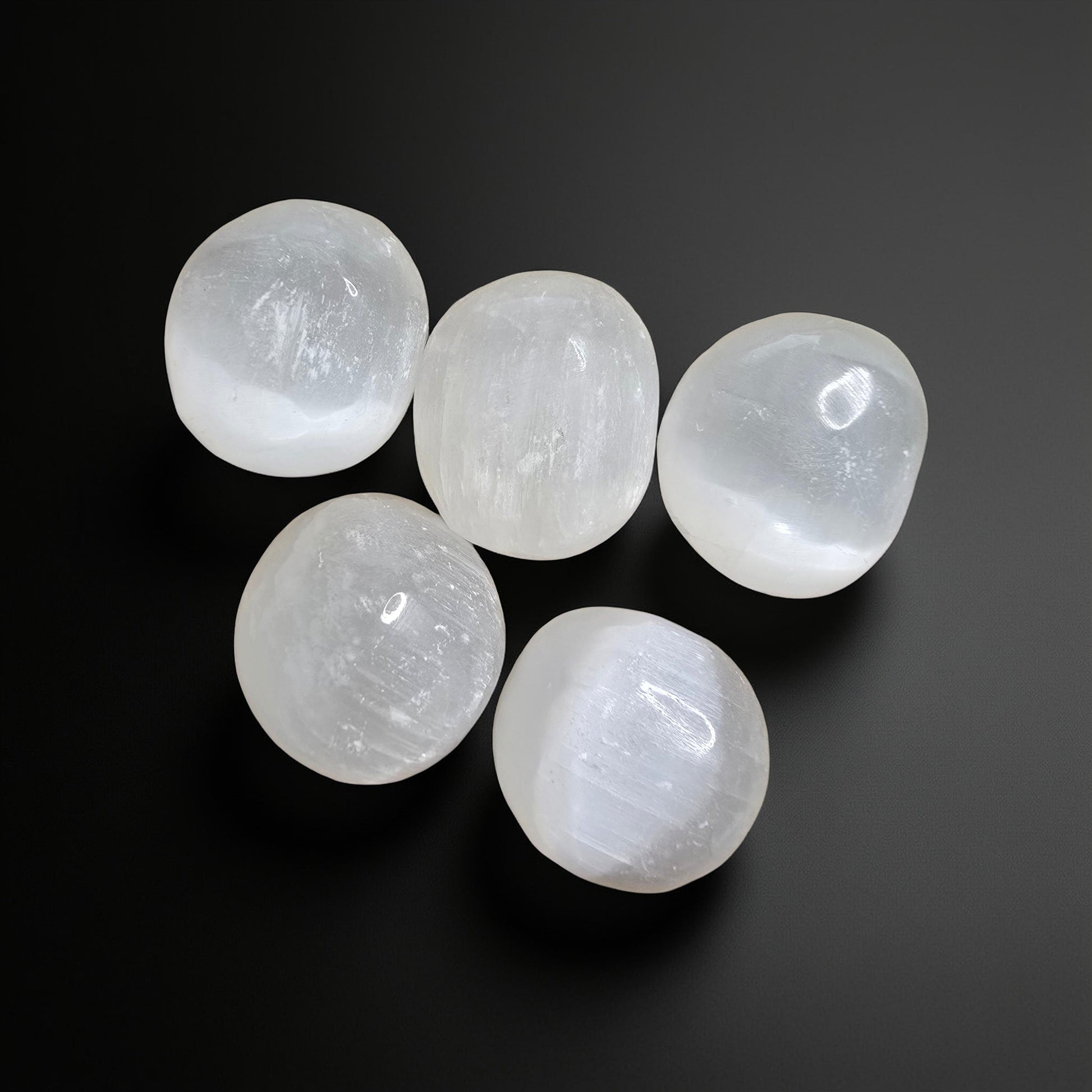 Pierre Roulée Sélénite Qualité Extra - 25 à 35 mm | Purification & Paix Intérieure