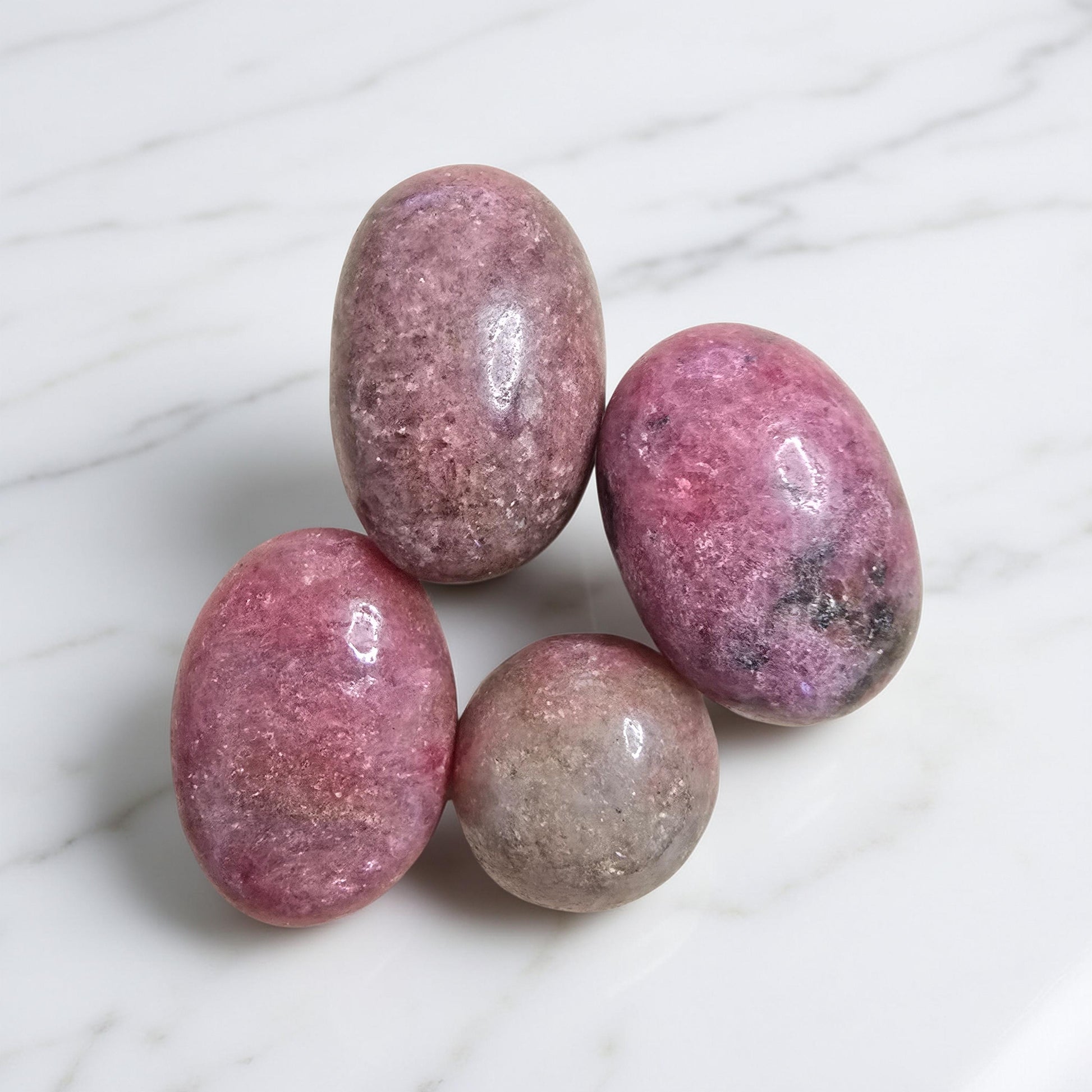 Pierre Roulée Rhodonite | Guérison Émotionnelle & Amour de Soi