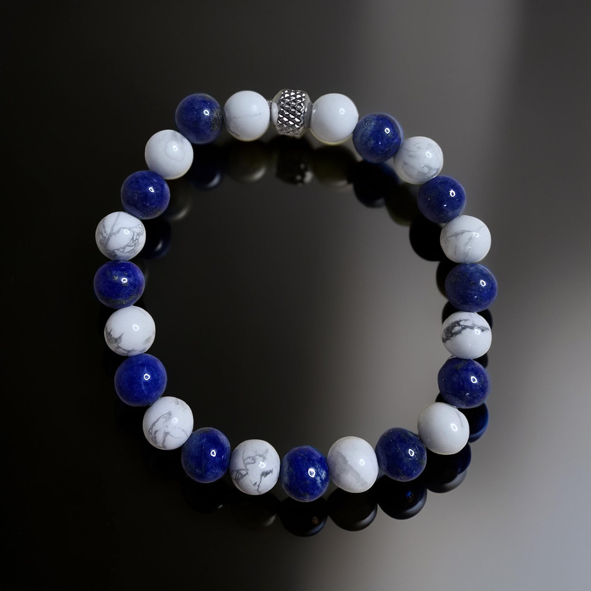 Bracelet Enfant Howlite & Lapis-Lazuli - Sérénité & Confiance