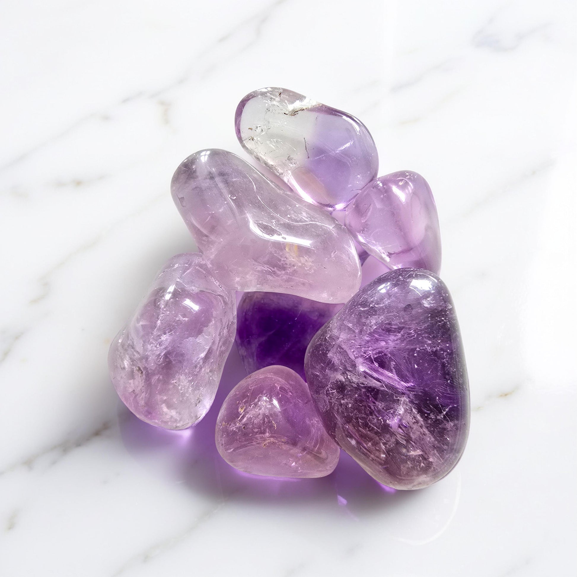 Pierre Roulée Améthyste Qualité Extra | Apaisement & Spiritualité